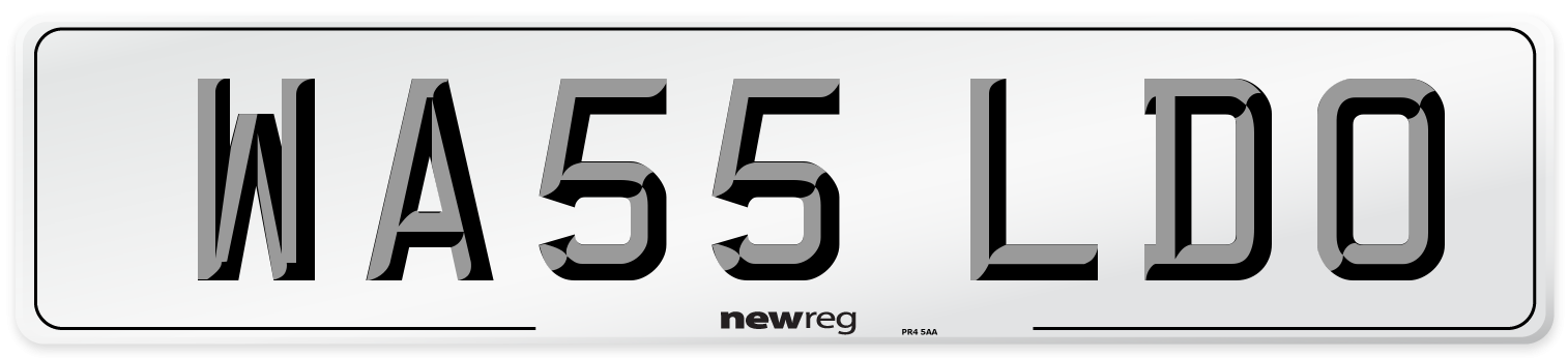 WA55 LDO Number Plate from New Reg